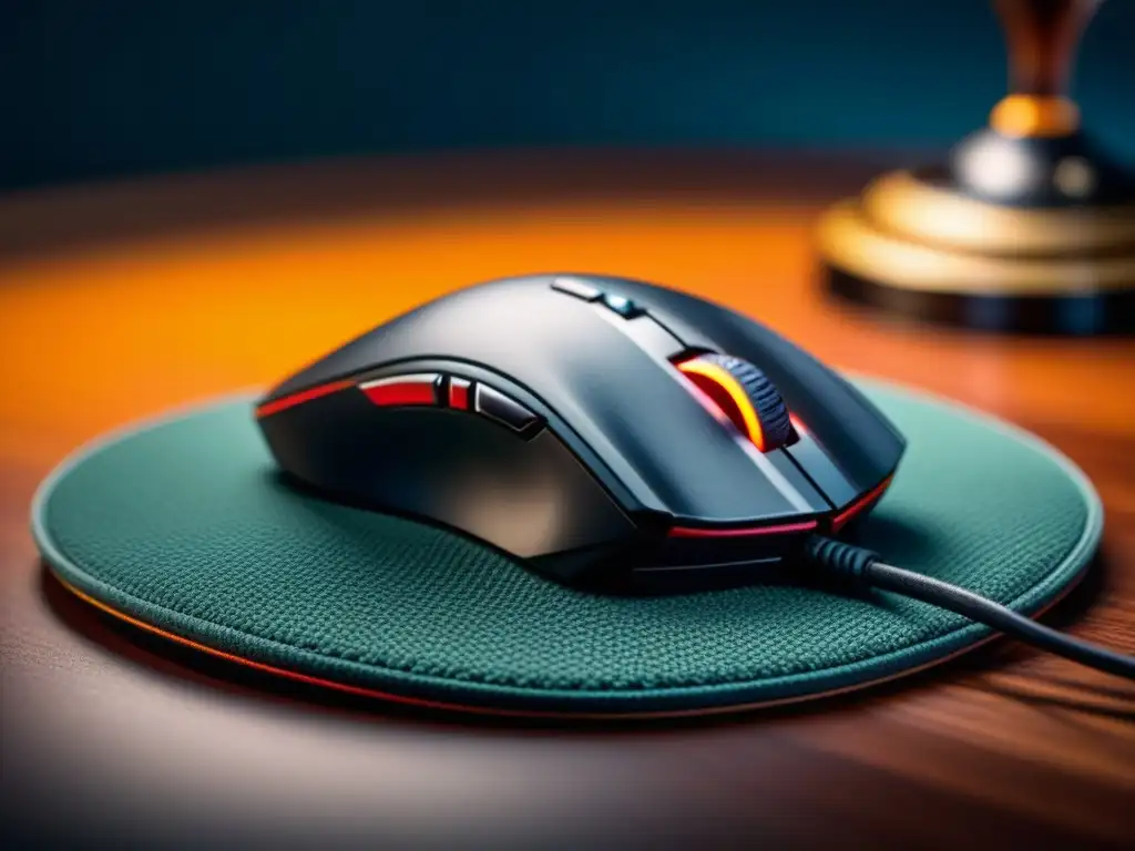 Mousepad gaming premium: detalle y calidad en cada puntada Alfombrilla de juego premium con diseño detallado y superficie texturizada para movimientos precisos durante partidas intensas