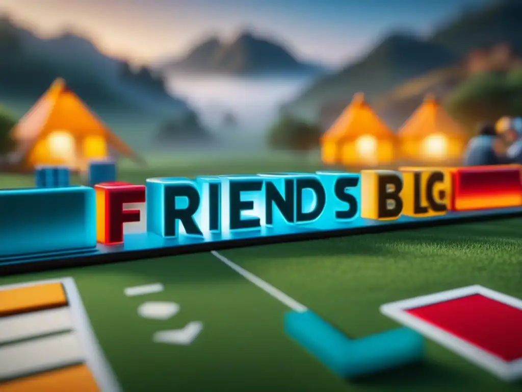 Amigos concentrados y divertidos jugando el Juego de mesa Friends, con expresiones de nostalgia y diversión