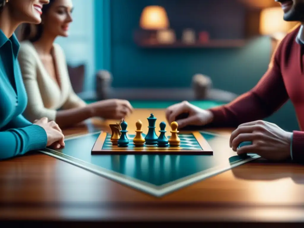 Amigos disfrutando de un juego de mesa con materiales duraderos y atractivos