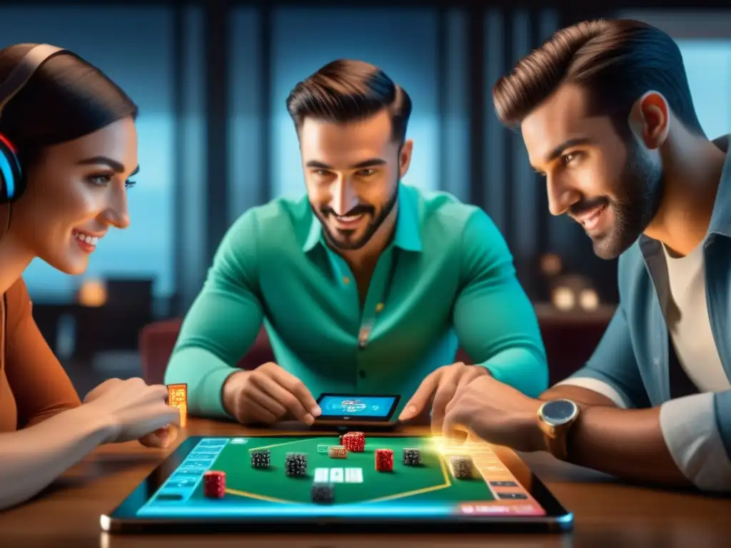 Amigos personalizan juegos de mesa con apps, fusionando lo analógico y digital en una emocionante partida