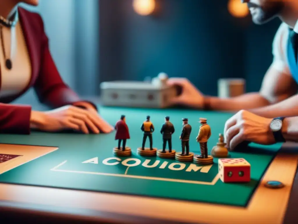 Amigos disfrutando de juegos de mesa, con cajas desgastadas por el uso