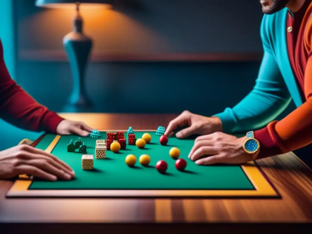 Amigos disfrutan de juegos de mesa en una mesa de madera con Ofertas irresistibles juegos mesa