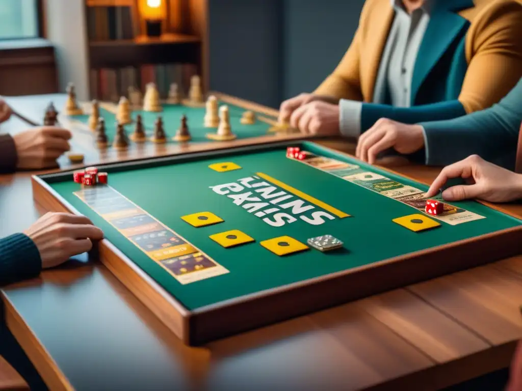 Un animado intercambio de juegos de mesa usados en un ambiente acogedor y lleno de camaradería