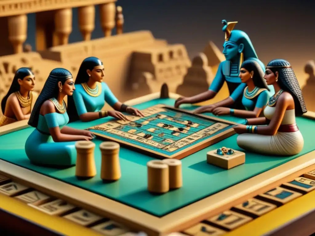 Antiguos egipcios juegan Senet, evolución juegos de mesa impacto