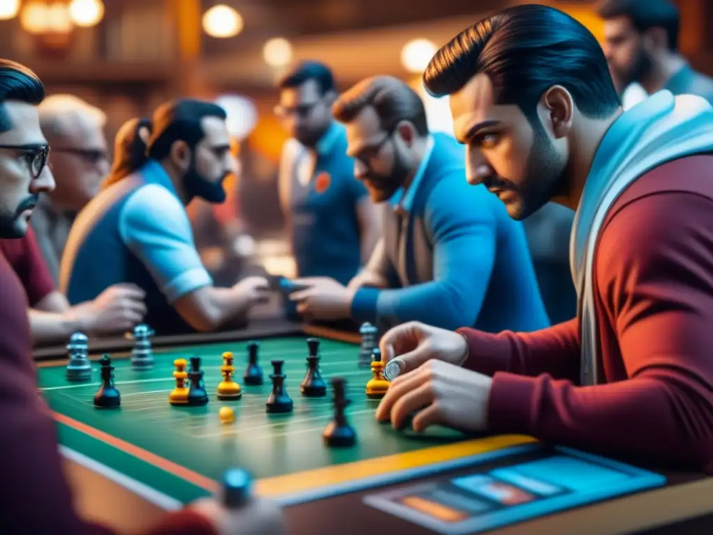 Coleccionistas analizan ediciones exclusivas en convención de juegos de mesa Coleccionistas de juegos de mesa examinan detenidamente ediciones exclusivas en convención