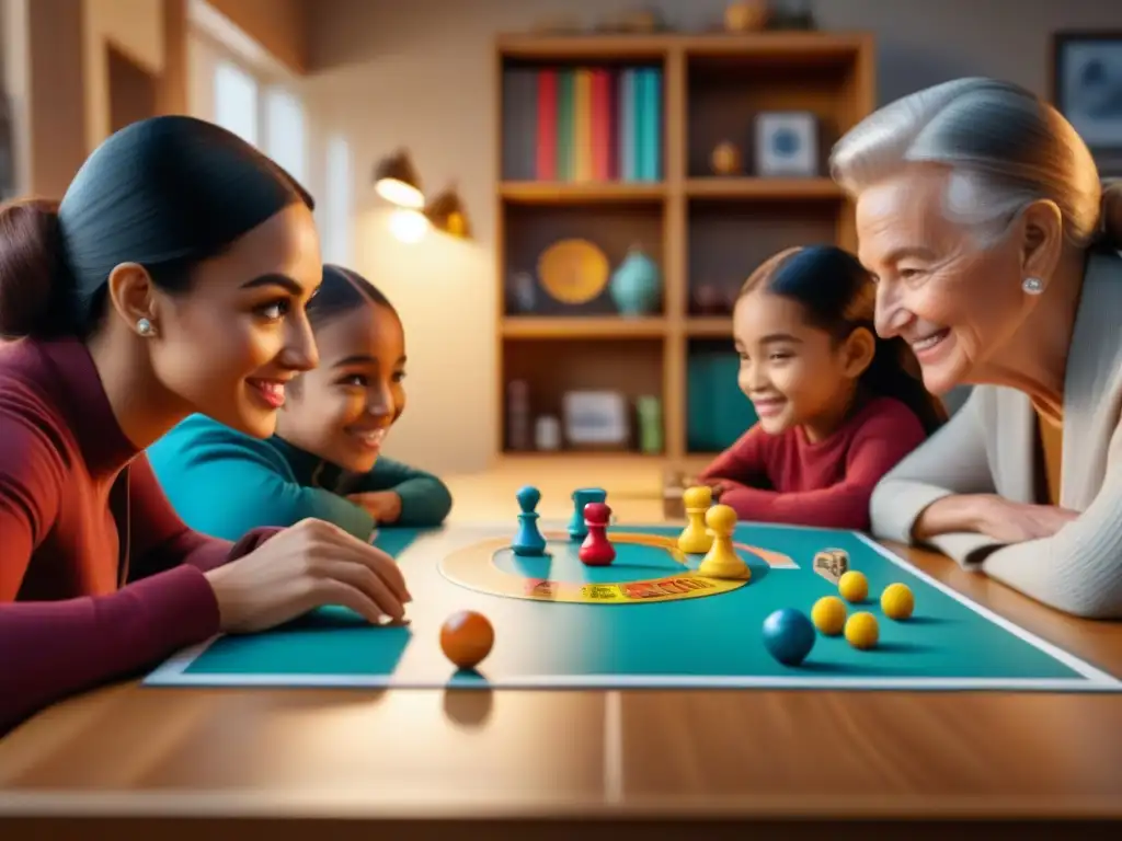 'Comunidad disfrutando de un juego de mesa, reflejando diversidad e inclusión