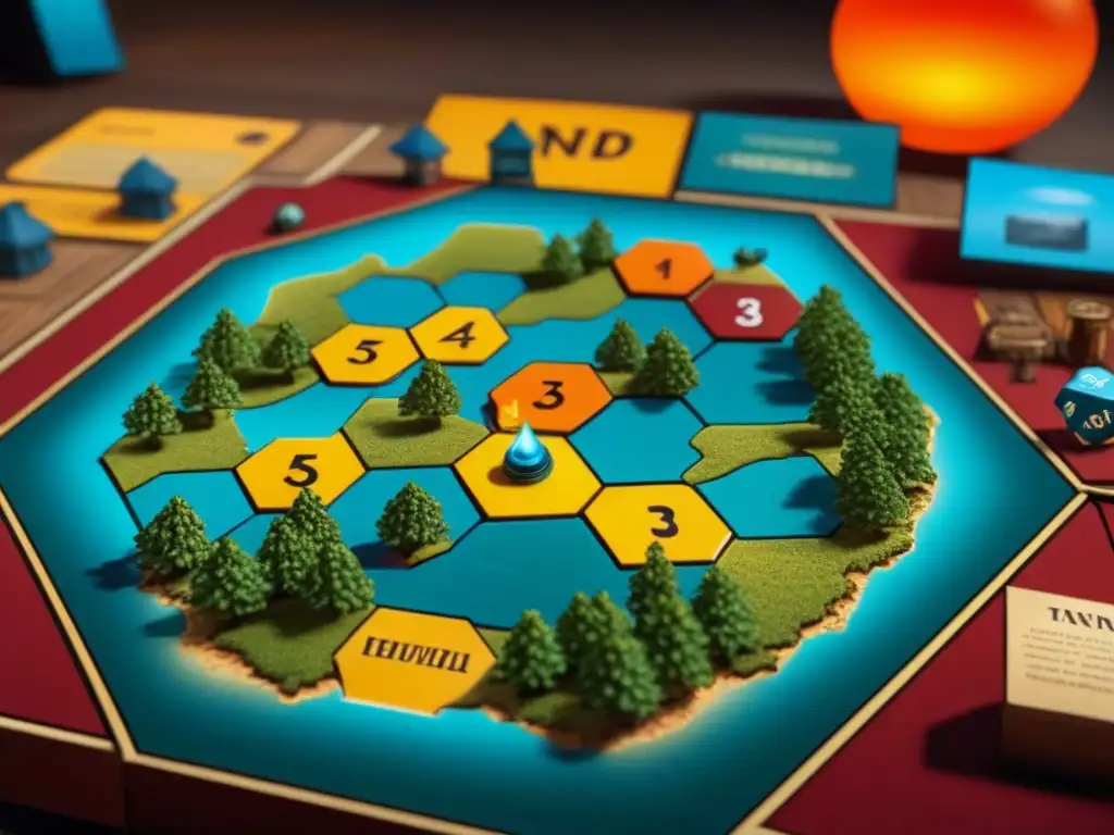 Detallada imagen de la edición limitada juego Catan, resaltando su arte único y artesanía