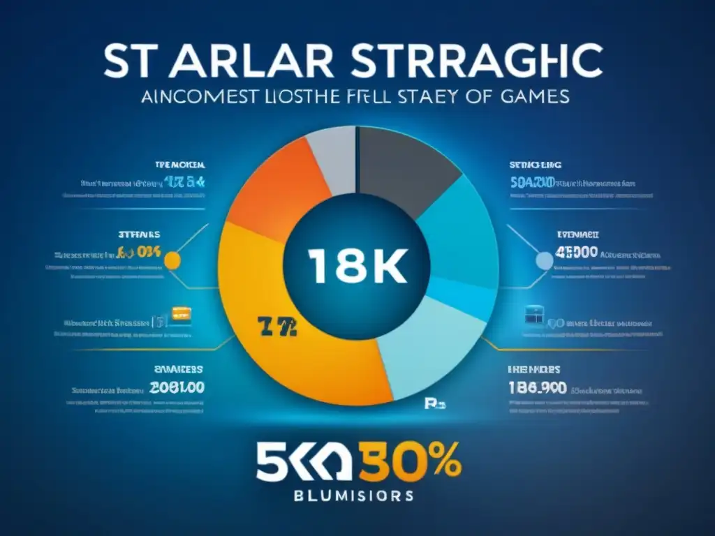 Detallada infografía comparando ventas de juegos de estrategia vs