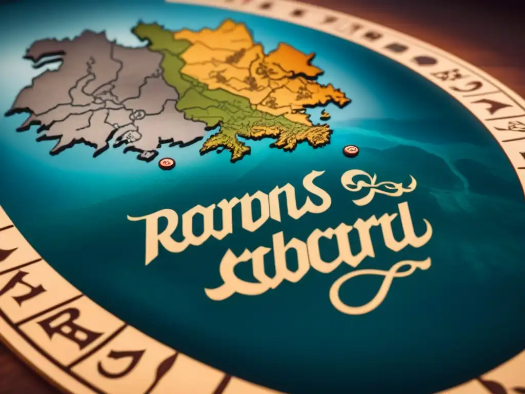 Detallado tablero de Risk con diseño de Game of Thrones en colaboración entre Risk y Game of Thrones