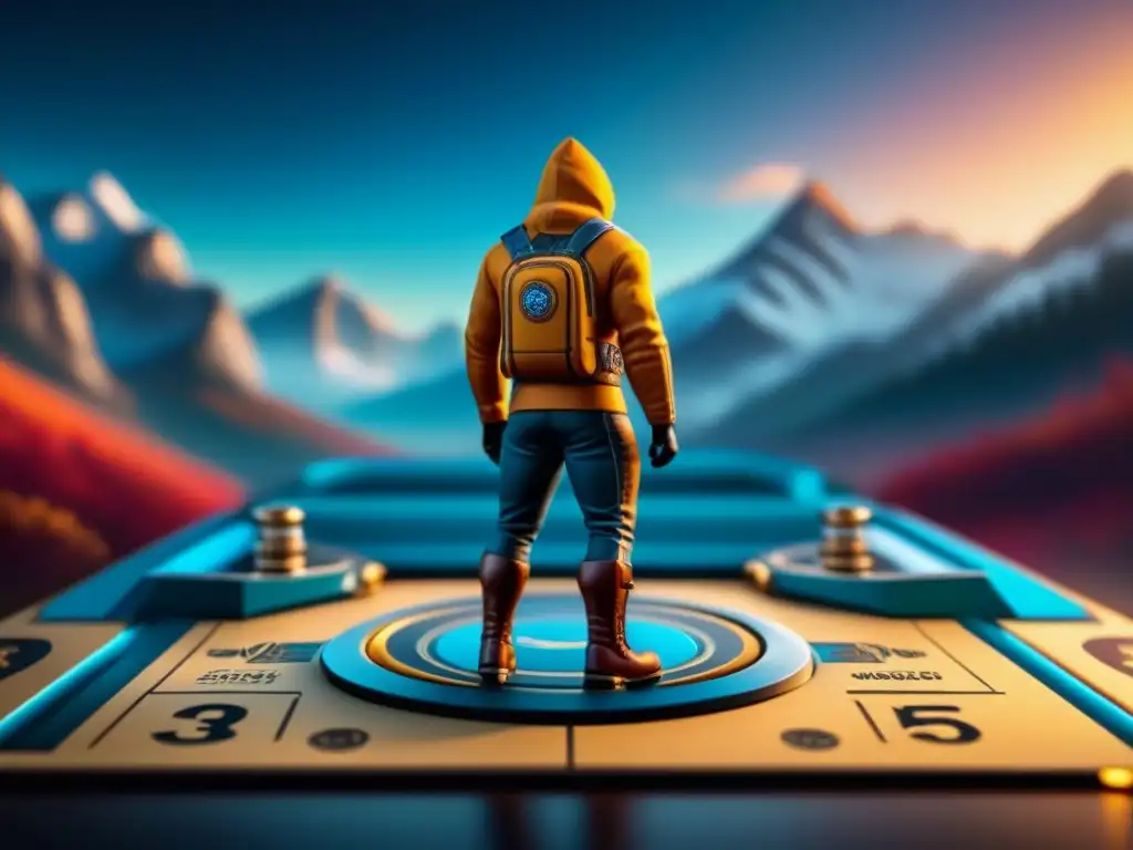 Diseño vibrante en empaque de juego de mesa Detalle colorido y vibrante diseño de producto en juegos de mesa, resaltando la creatividad y atracción visual