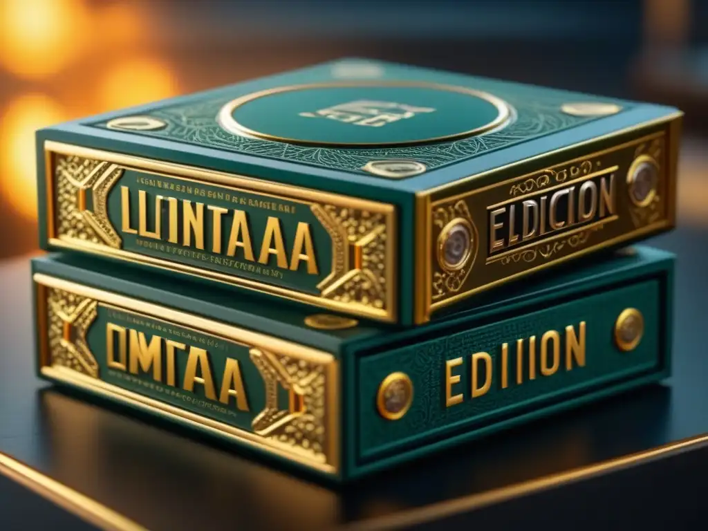 Detalle impresionante: caja 'Edición Limitada' con detalles en dorado junto a 'Edición Estándar', resaltando diferencias