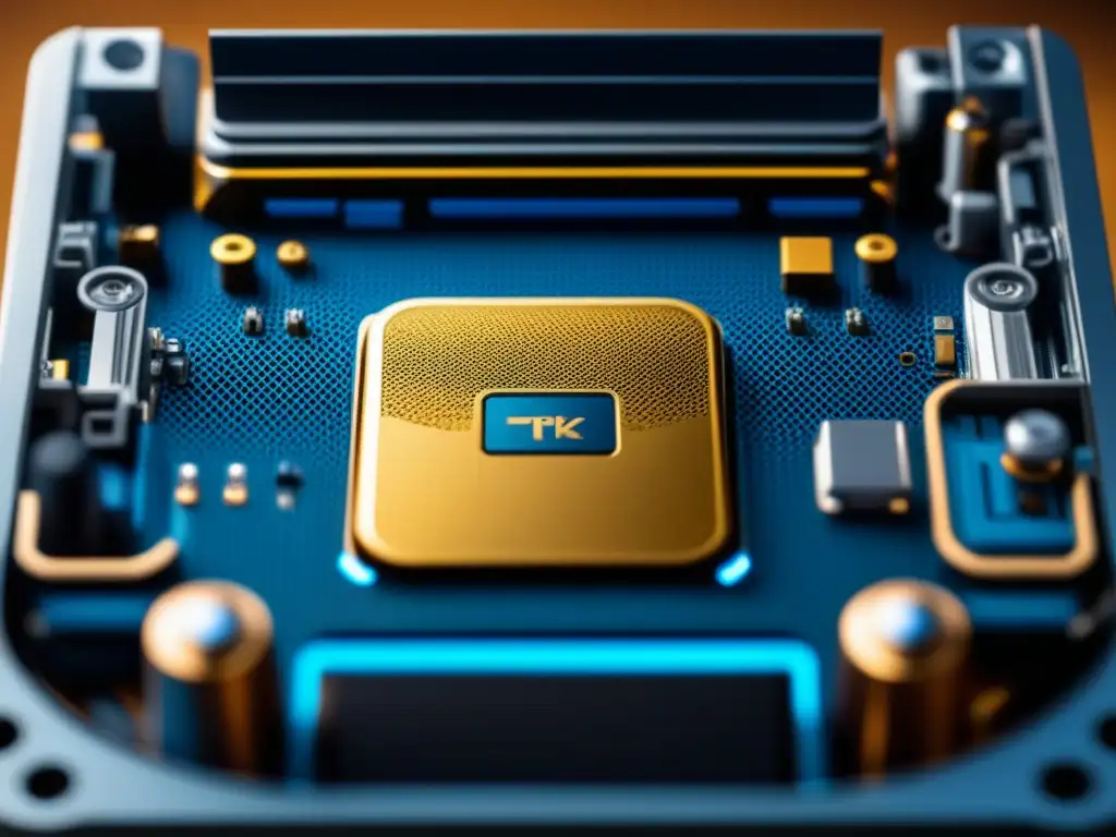 Detalle interno de una PlayStation 5, mostrando la avanzada tecnología