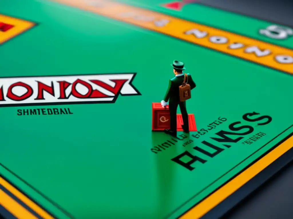 Detalle de juego de mesa Monopoly edición limitada con piezas detalladas y colores vibrantes