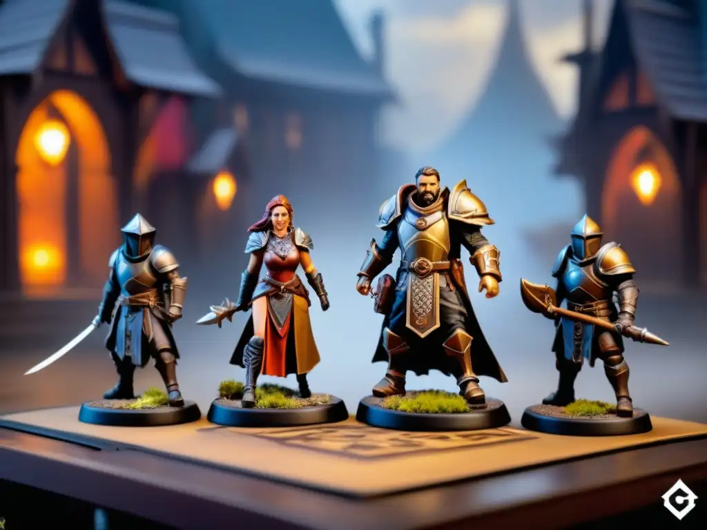 Detalles impresionantes de miniaturas pintadas a mano en la Edición Limitada Gloomhaven Secretos, con Cragheart y Mindthief