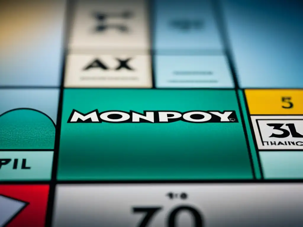 Detalles intrincados de una pieza de Monopoly única en alta resolución, resaltando su artesanía