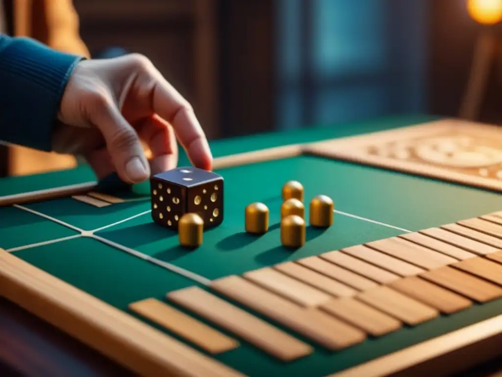 Detalles de madera en juego de mesa destacan materiales sostenibles