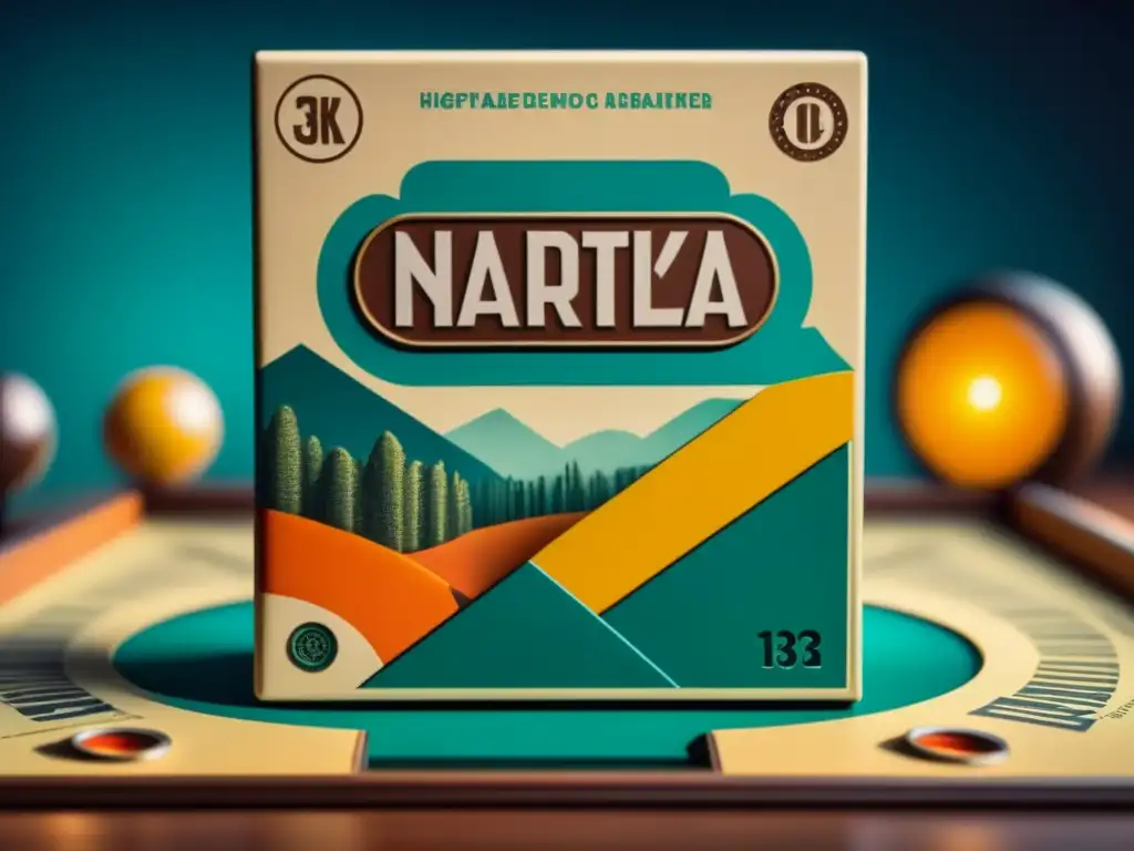 Detalles nostálgicos: caja vintage de juego de mesa Detalles nostálgicos de una caja de juego vintage, representando el valor de reventa juegos mesa