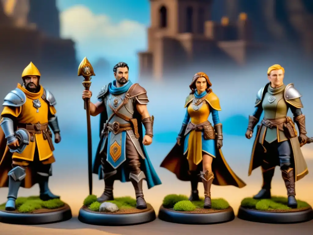 Detalles únicos de las miniaturas pintadas a mano de Gloomhaven Secretos, capturando la esencia de la edición limitada