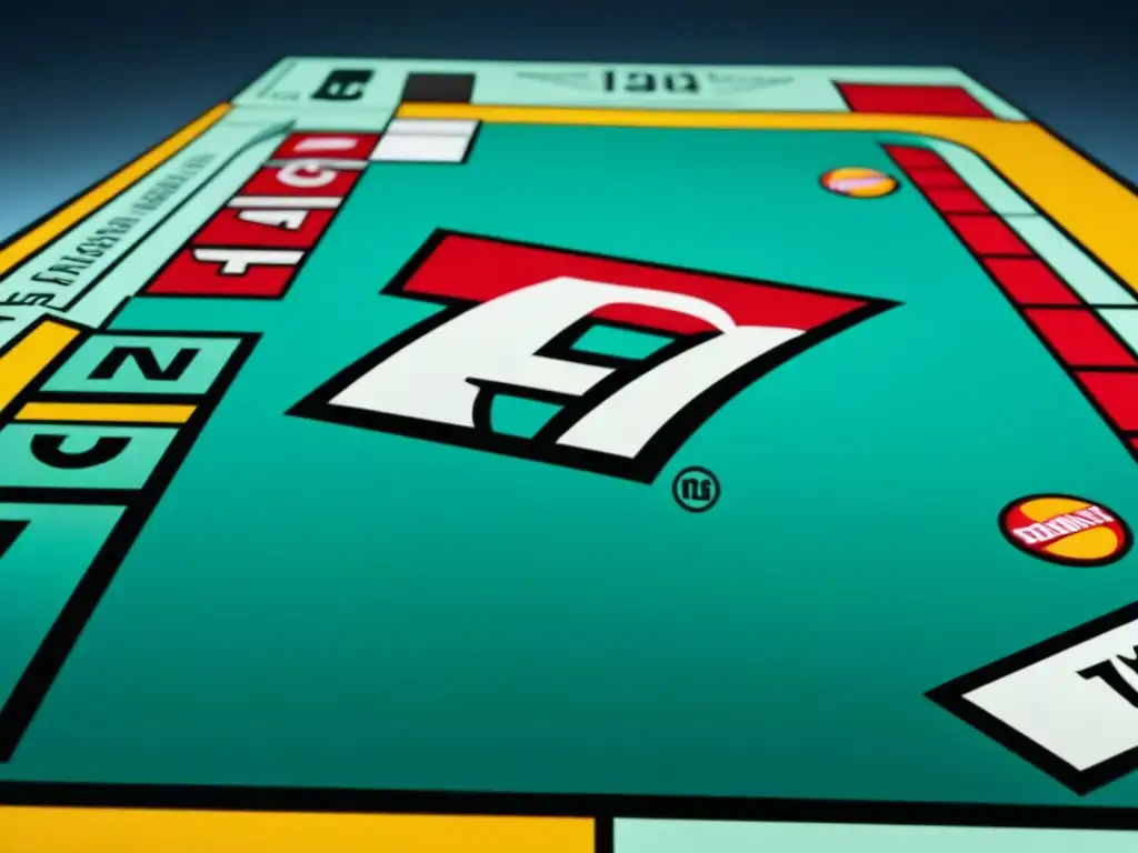 Detalles vibrantes del Monopoly de McDonald's, resaltando estrategias y piezas del juego