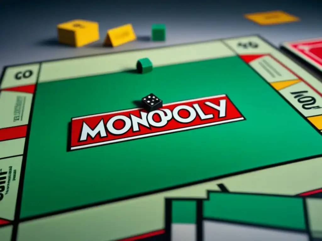 Detalles vívidos del Monopoly vintage del siglo XX