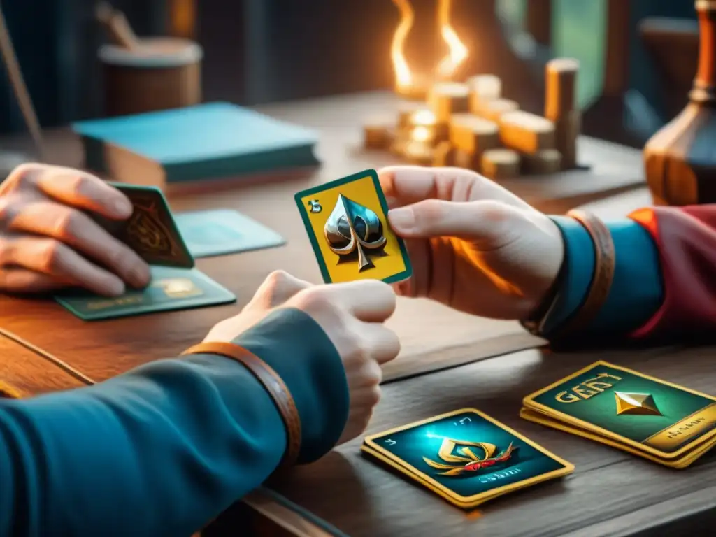 Un diseñador de juegos elabora una carta digital detallada para 'Gwent The Witcher', mostrando la evolución del juego