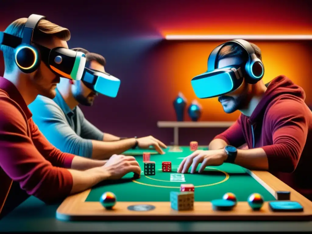 Diseñadores de juegos de mesa en realidad virtual Diseñadores de juegos de mesa en Realidad Virtual, fusionando pasado y futuro con entusiasmo y creatividad