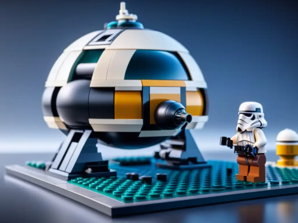 Diseñadores crean nave LEGO Star Wars en estudio con sketches y prototipos