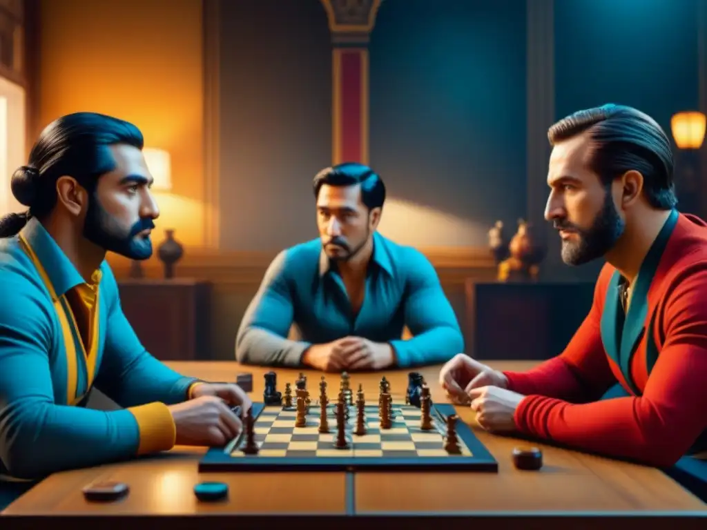 Diversidad cultural en juegos de mesa a lo largo de la historia, con intensidad y competencia