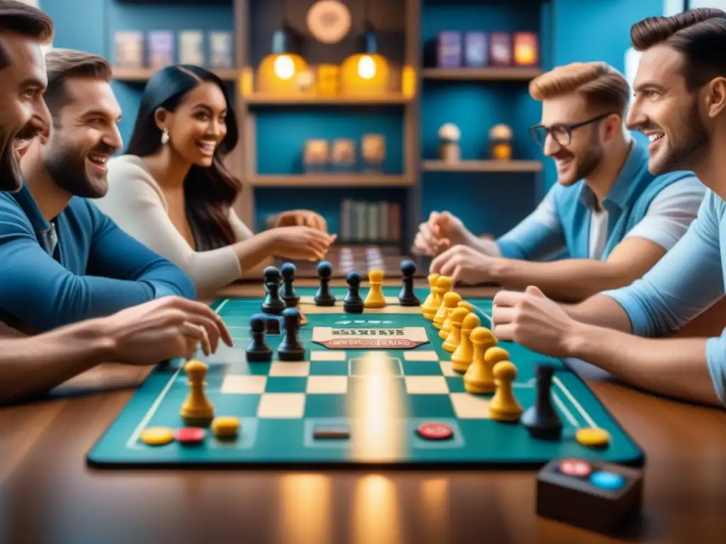 Un emocionante encuentro en un café de juegos de mesa, con diversidad y camaradería