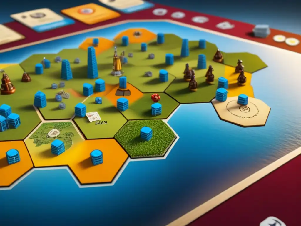 Un emocionante juego estratégico con las mejores expansiones del juego Catan, jugadores concentrados y competitivos