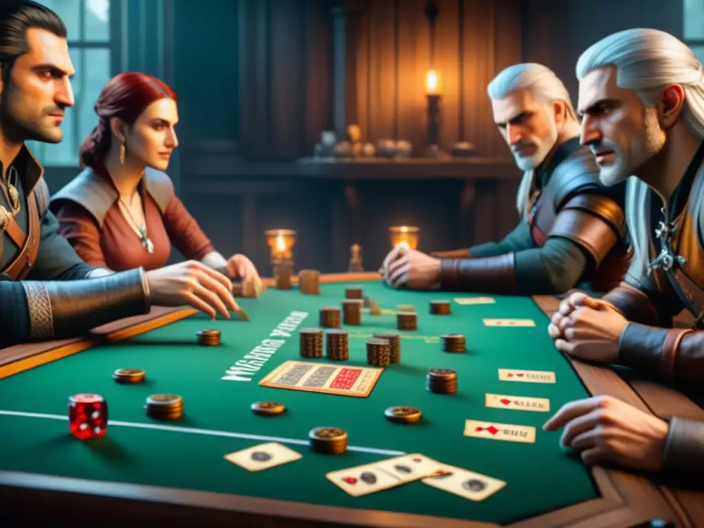 Un emocionante juego de 'The Witcher Adventure Game' con jugadores concentrados