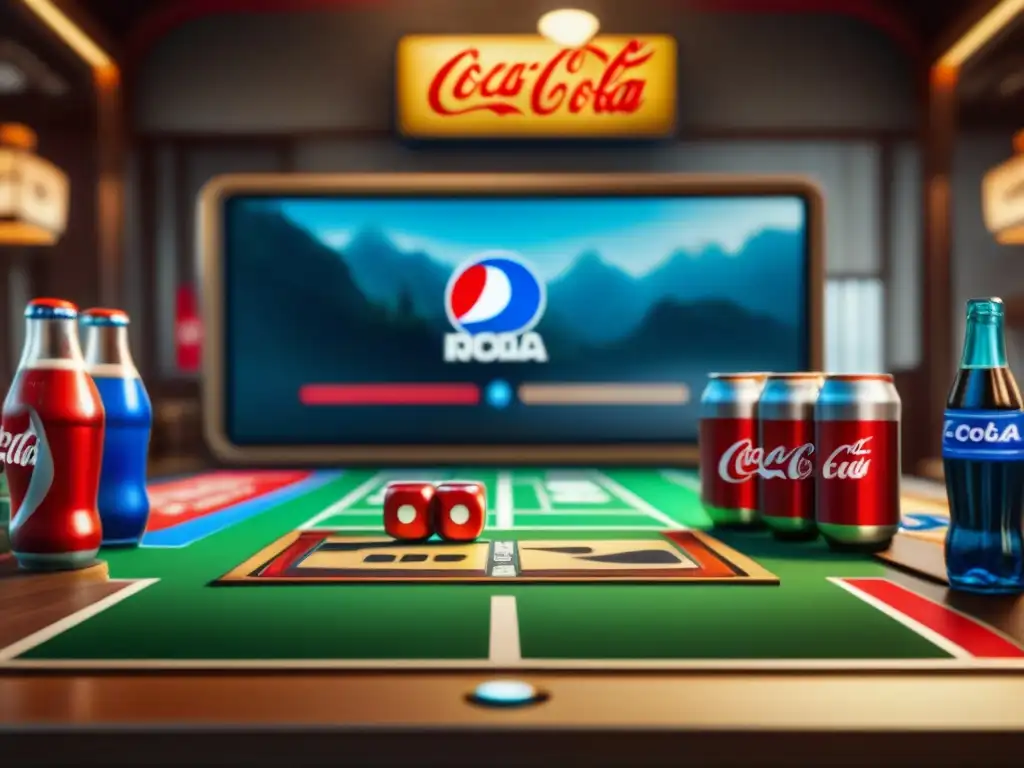 Un emocionante juego de mesa de bebidas con CocaCola vs