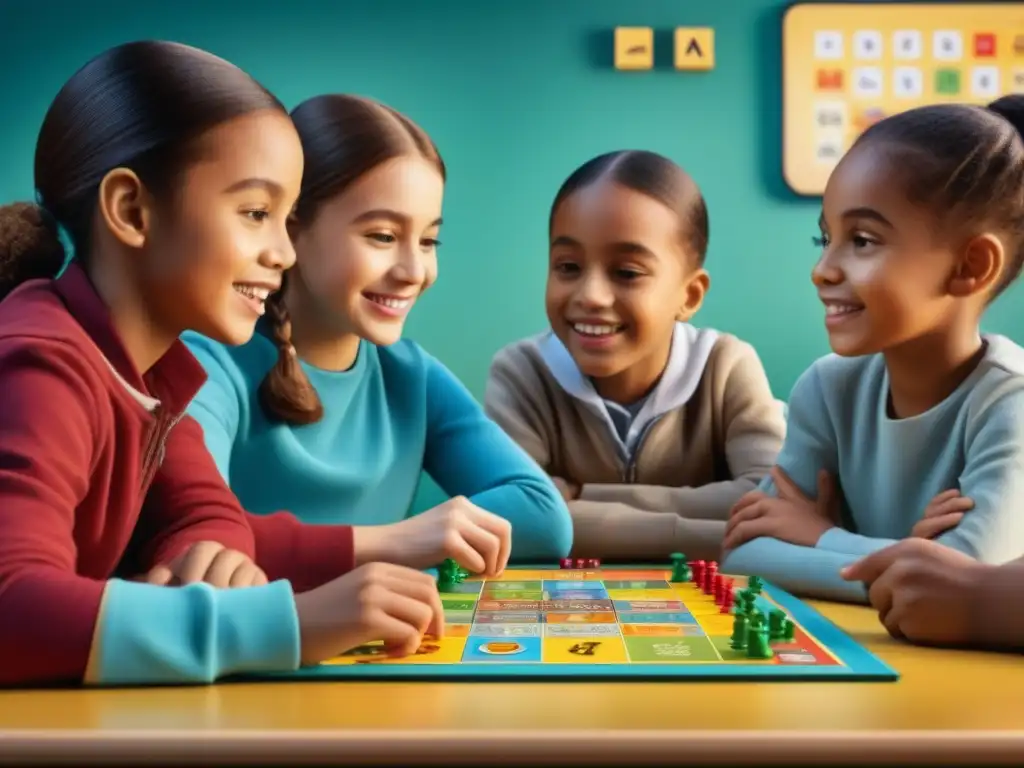 Un emocionante juego de mesa educativo de idiomas donde niños aprenden juntos