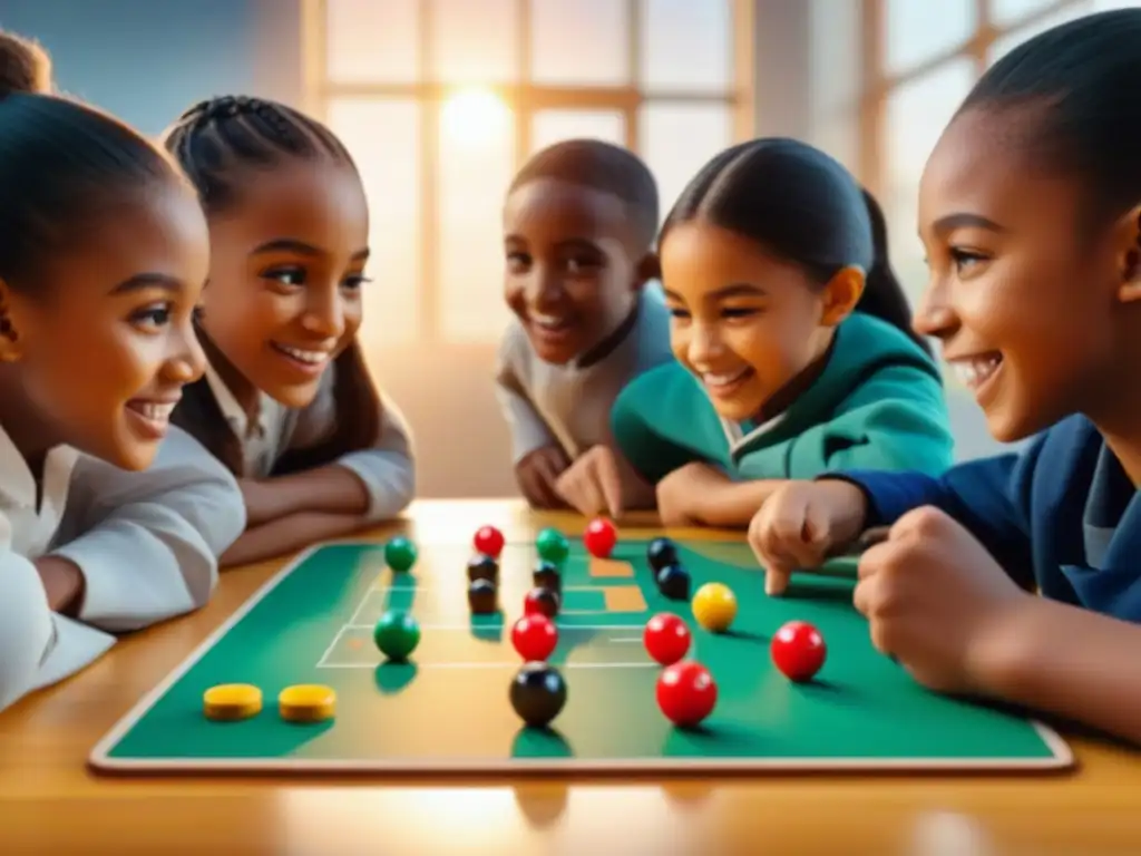 Un emocionante juego de mesa educativo de matemáticas en el aula