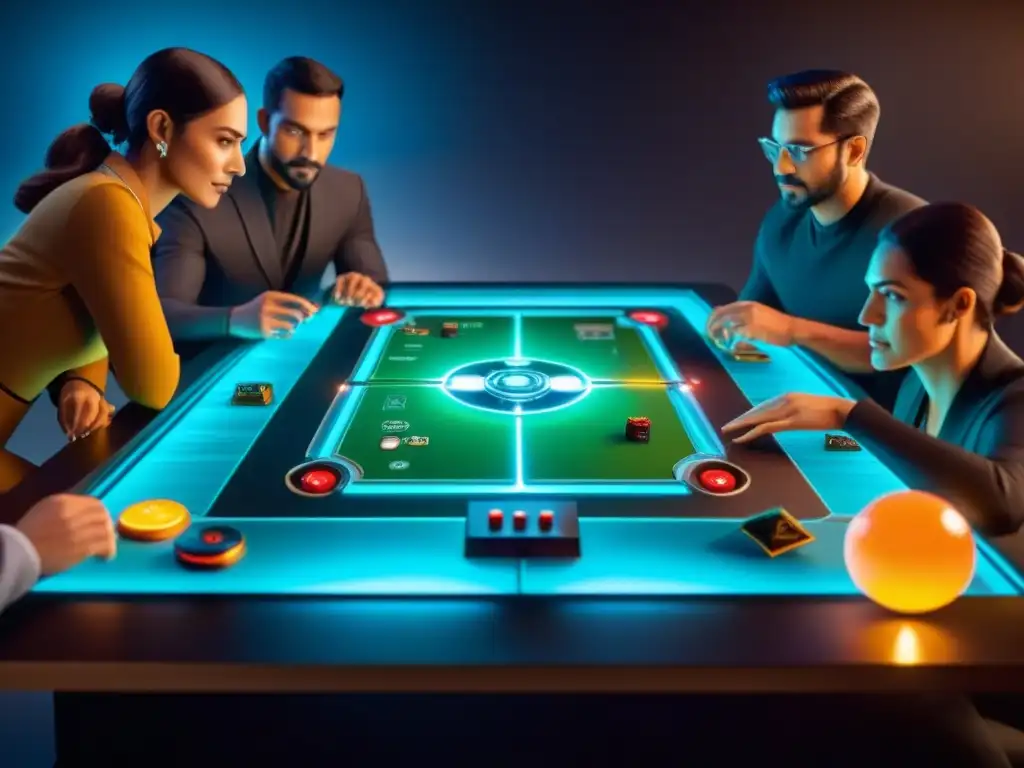 Un emocionante juego de mesa futurista con diseño innovador y fascinante iluminación LED