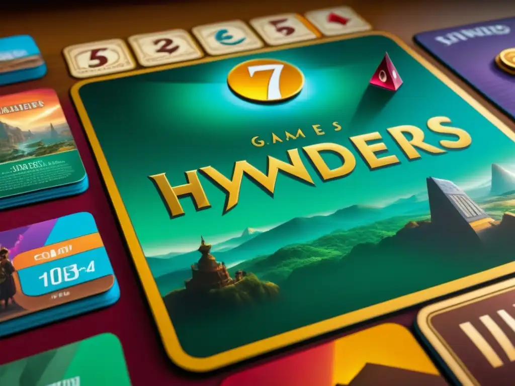 Un emocionante juego de mesa 7 Wonders con jugadores diversos concentrados y entusiasmados