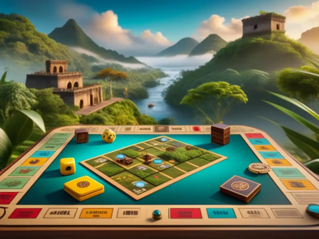 Un emocionante juego de mesa latinoamericano con elementos culturales vibrantes, jugadores diversos y exportación global