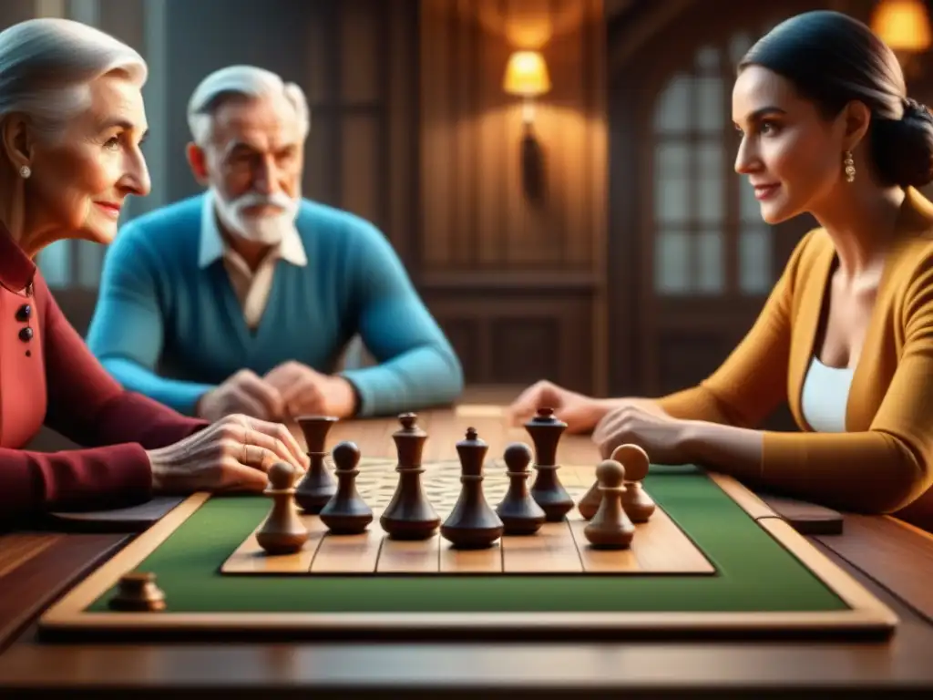 Emocionante juego familiar: tradición en detalle Encuentro familiar alrededor de un juego de mesa tradicional