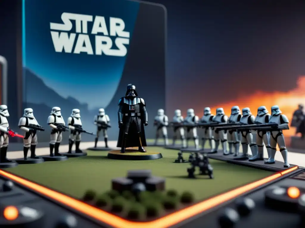 Una épica comparativa de Star Wars juegos de mesa con detalladas miniaturas de Rebelión e Imperial Assault