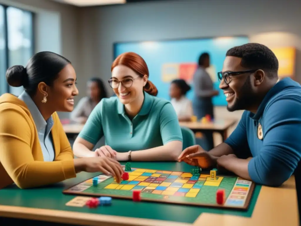 Estudiantes con discapacidades juegan juegos de mesa en educación especial, rodeados de alegría e inclusión