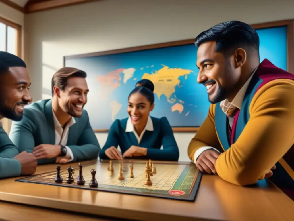 Estudiantes disfrutan de juego de mesa histórico en aula