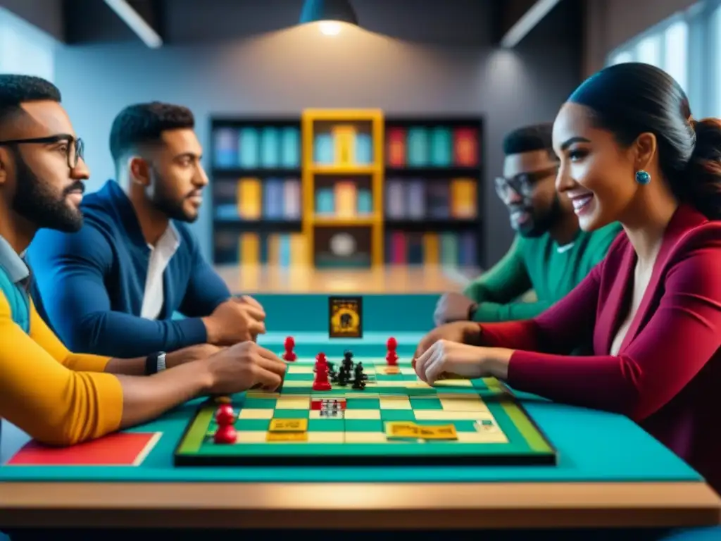 Estudiantes disfrutan de juegos de mesa en aula