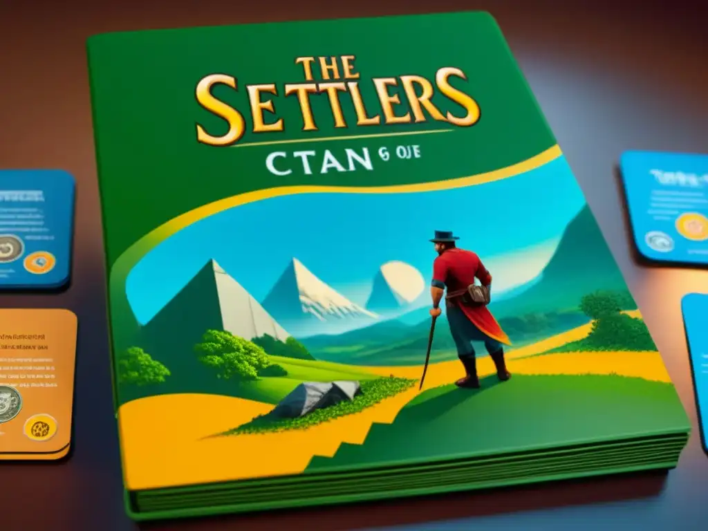 Evocadora saga visual de 'The Settlers of Catan' mostrando su evolución a lo largo de los años