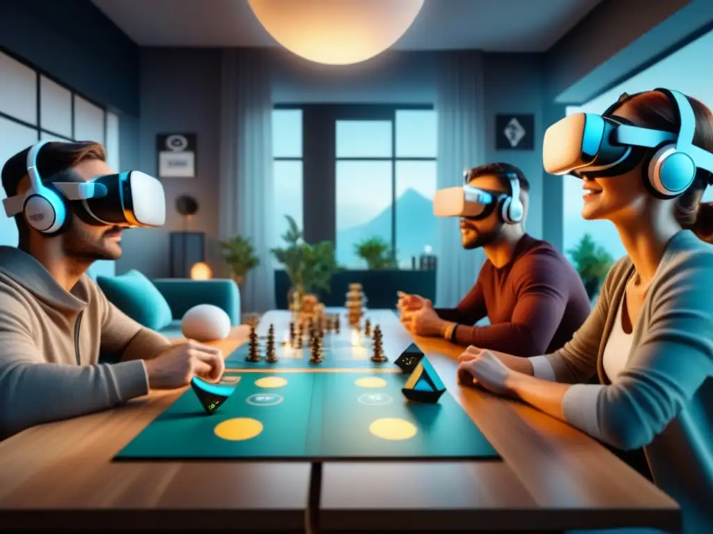 Una experiencia inmersiva de juegos de mesa en Realidad Virtual con diversidad de jugadores y tecnología futurista