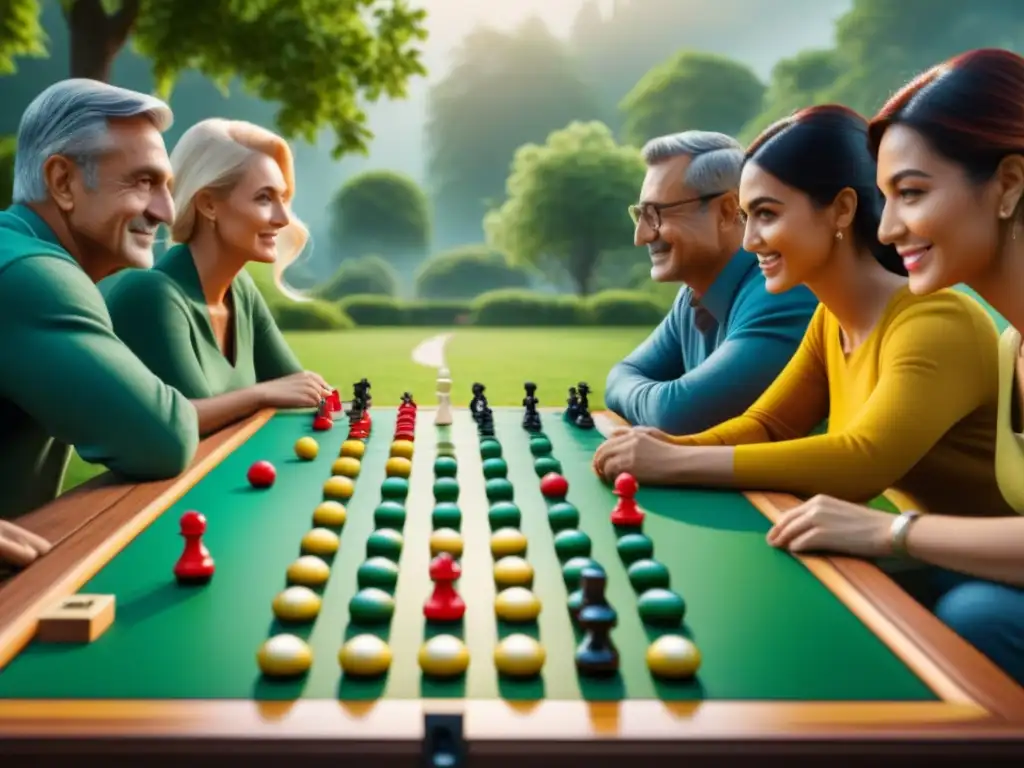 Familias disfrutan del Éxito del Juego de la Vida en parque: juego intenso, decisiones, diversión y emoción en vibrantes colores