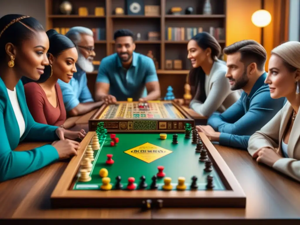 Fascinante encuentro de generaciones disfrutando de juegos de mesa modernos