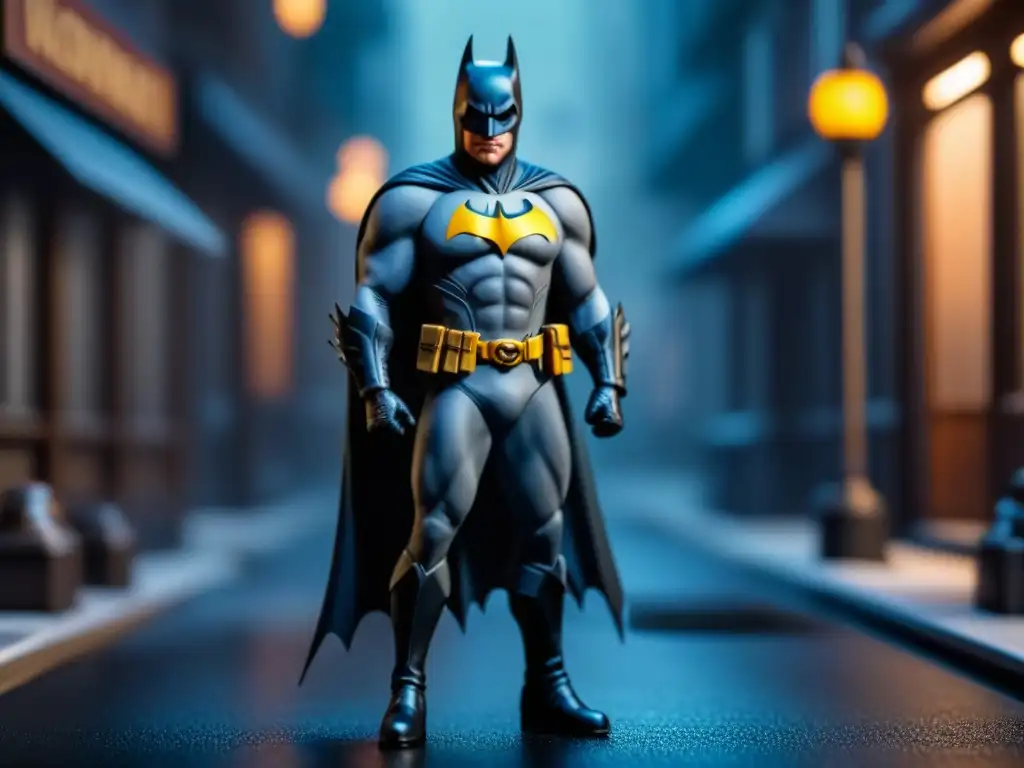 Figuras detalladas pintadas del juego mesa Batman Gotham, destacando calidad y detalle