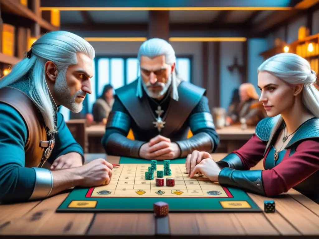 Un grupo de amigos disfruta de un intenso juego de mesa 'The Witcher Adventure Game'