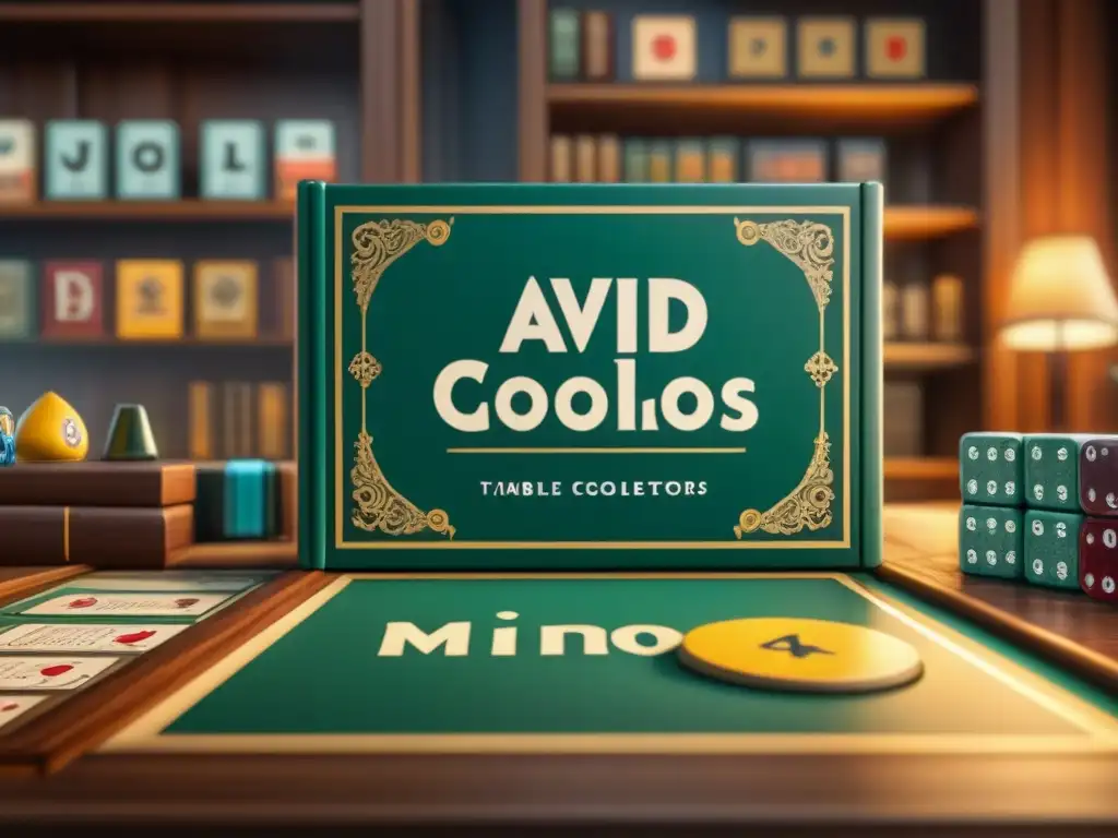 Emoción vintage: coleccionistas de juegos de mesa exploran reliquias Un grupo de coleccionistas de juegos de mesa examinando tesoros perdidos con emoción y admiración