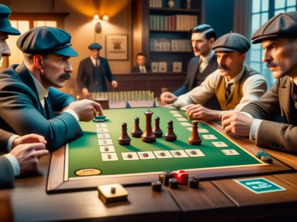 Grupo diverso concentrado en juego 'Peaky Blinders: Bajo el Mando'